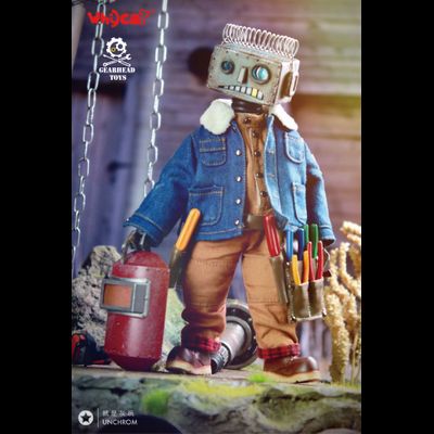 Неуклюжий робот Карри - Коллекционная ФИГУРКА 1/6 scale ClumsyBot  Curry - Whycat&amp;GEARHEADTOYS