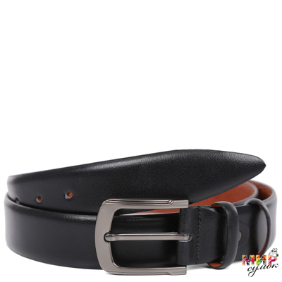 LV0235-120 black LEO VENTONI Ремень муж. нат. кожа