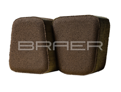 Тротуарная плитка классико круговая коричневый Браер 60 мм