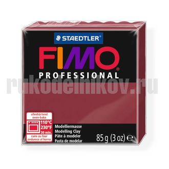 Пластика (запекаемая) Fimo Professional, цвет-бордо(8004-23), вес-85 гр