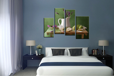 Модульная картина "Зеленые груши"