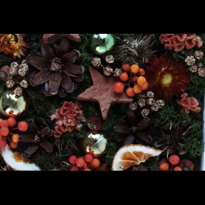 Новогодняя эко-картина № 1175