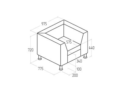 Кресло Everprof Monro Экокожа Черный
