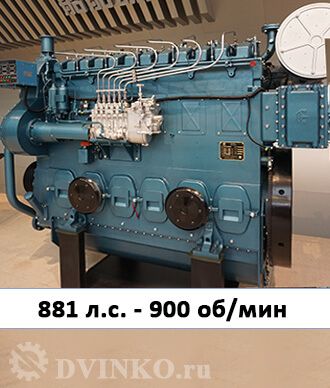 Судовой двигатель XCW6200ZC-4 881 л.с. - 900 об/мин