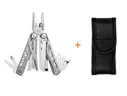 Мультитул GHK6 Hongfeng Wolf из нержавеющей стали: включает нож , плоскогубцы, пилу, ножницы, открывашку, отвертку, линейку