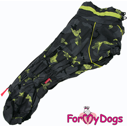 FOR MY DOG Комбинезон серый/лайм камуфляж