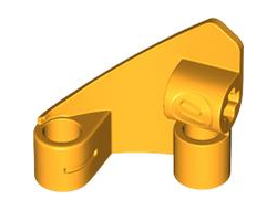 Technic, Panel Curved #10 3 x 3 Tapered Right, Bright Light Orange (2403 6476799 6513889)