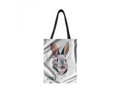 Сумка-шоппер  вертикальная год Кролика №28