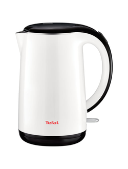 Чайник TEFAL KO260130, 1,7 л, 2150 Вт, закрытый нагревательный элемент, пластик, металл, белый