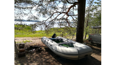 Лодка с надувным дном низкого давления Звезда 390 НДНД