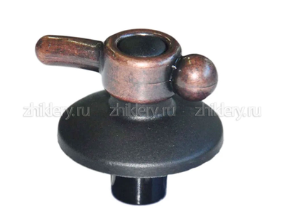 Ручка крана плиты "DARINA" 1E6 GM241 (бронза) длинная ножка