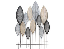 Декоративное металлическое панно -СОЛНЕЧНЫЙ ЛИСТ-