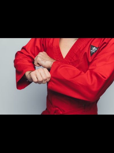 Кимоно для универсального боя UNIFIGHT BRAVEGARD Ascend красное