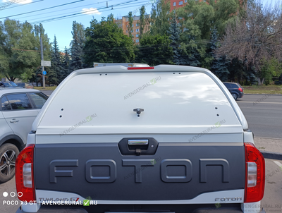 Кунг N-commerce на Foton Tunland G7. Опционально установлены Т-ручка и дополнительный стоп-сигнал!