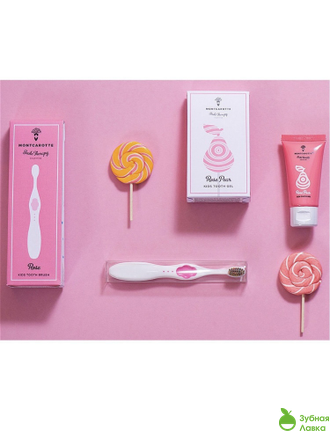 ДЕТСКАЯ ЗУБНАЯ КИСТЬ MONTCAROTTE ROSE KIDS TOOTHBRUSH