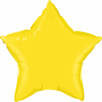 Фольгированная желтая звезда
