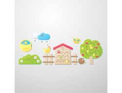 Настенный бизиборд «Дворик»