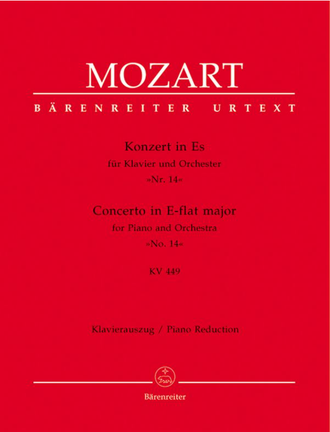 Mozart. Konzert №14 Es-Dur KV449 für Klavier und Orchester für 2 Klaviere