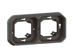 Рамка встроенного монтажа 2-я IP55, антрацит - Legrand 069607L - Plexo New