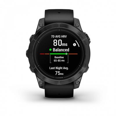 Умные часы Garmin Epix PRO (Gen 2) Standard Edition 47 мм, серый, черный ремешок