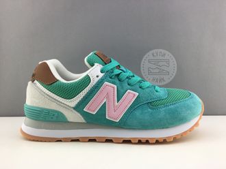 New Balance 574 Бирюзовые женские (36-40) Арт. 312M-A