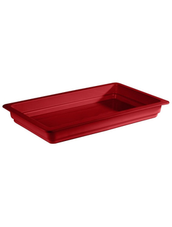 Гастроёмкость фарфоровая 1/3 h=65 мм, красная