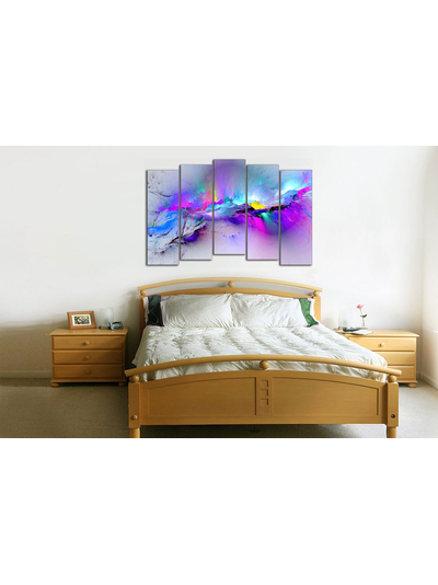 Модульная картина "Красочный разлом"