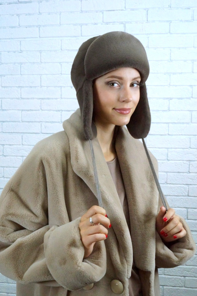 Ушанка "Каникулы" цвет какао