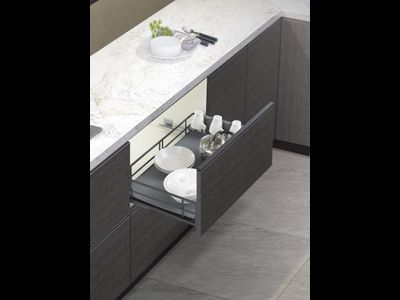 DARK LINE Корзина выдвижная 60 с доводчиком, черный