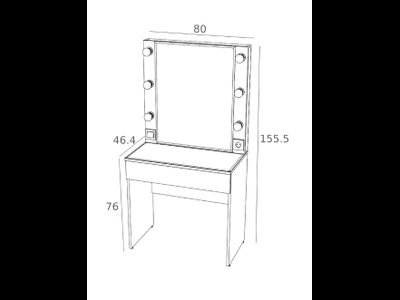 Стол туалетный Мемори СТ-03 (Мебелони)