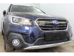 Защита радиатора Subaru Outback V рестайлинг 2017- black PREMIUM