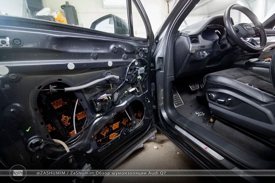 Шумоизоляция audi q7 4l