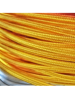 Провод декоративный ПДК 2х2,5 жёлтый шёлк