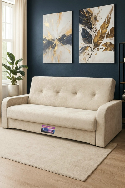 Диван-книжка «СТЕГАНЫЙ РОМБ»  без накладок (З)