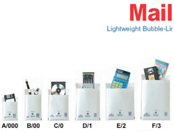 Конверт с пузырчатой пленкой A/D белый (110х260мм)