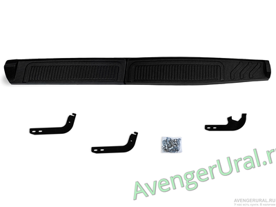 Пороги стальные с пластиковой накладкой