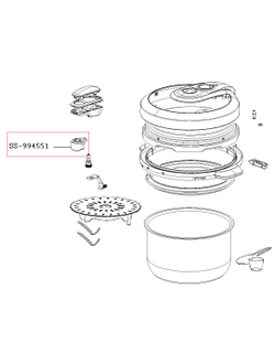 Клапан паровой для мультиварок Moulinex CE500E32 SS-994551