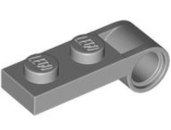 Plate, Modified 1 x 2 with Pin Hole on End, Light Bluish Gray (3172 6438836)