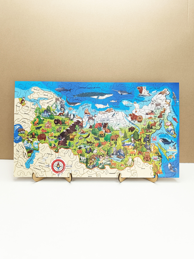 Фигурный пазл "Карта России"