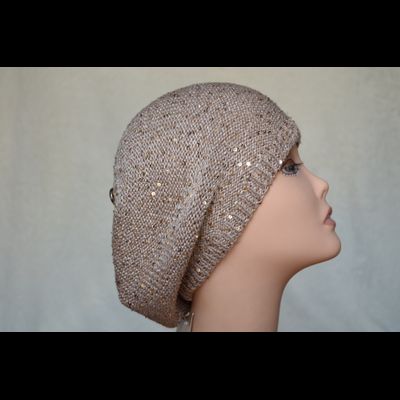 Летний берет вязаный Vizio Италия 5050 золото