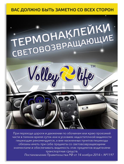 СВЕТОВОВОЗВРАЩАЮЩАЯ НАКЛЕЙКА ТЕННИС (девушки)