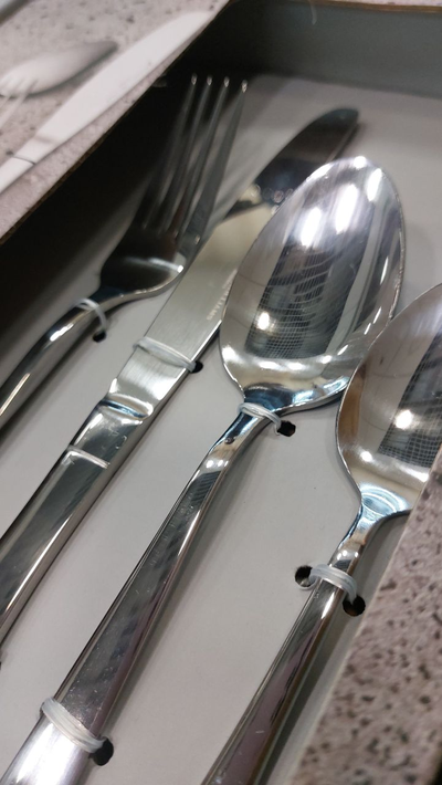 Набор столовых приборов Arden, серебристый, 4 персоны, 16 предметов