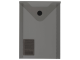 Папка-конверт с кнопкой МАЛОГО ФОРМАТА (105х148 мм), А6, тонированная черная, 0,18 мм, BRAUBERG, 227322