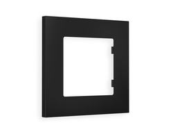 Рамка 1-ая Черный матовый, коллекция QUBI - Ambrella Volt - ALFA