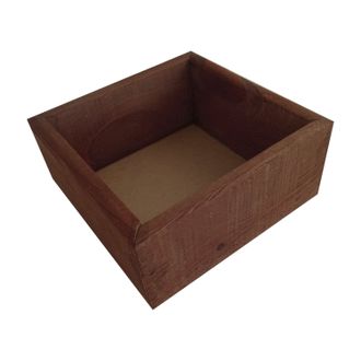 Ящик из натурального дерева окрашенный, (разные размеры), 20*20*9 см.