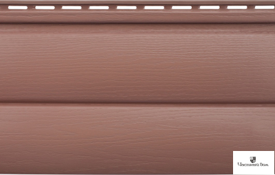 Сайдинг БЛОКХАУС ПРЕМИУМ Красно-коричневый