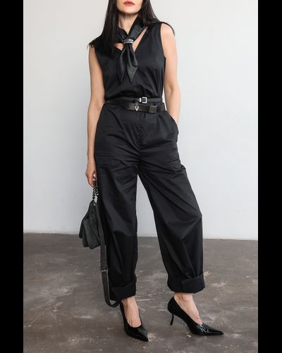 Комбинезон из плотного итальянского хлопка (черный)