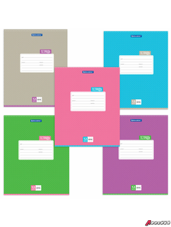 Тетрадь 12 л. BRAUBERG, клетка, обложка картон, ТОЧКИ. 103023