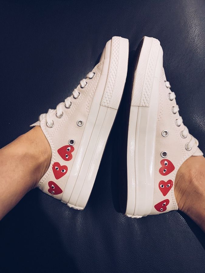 Купить Кеды Converse Play Comme des Garçons в Москве со скидкой 50%