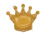 G 36 Фигура Корона золотая Голография / Glittering Crown Gold / 1 шт /
